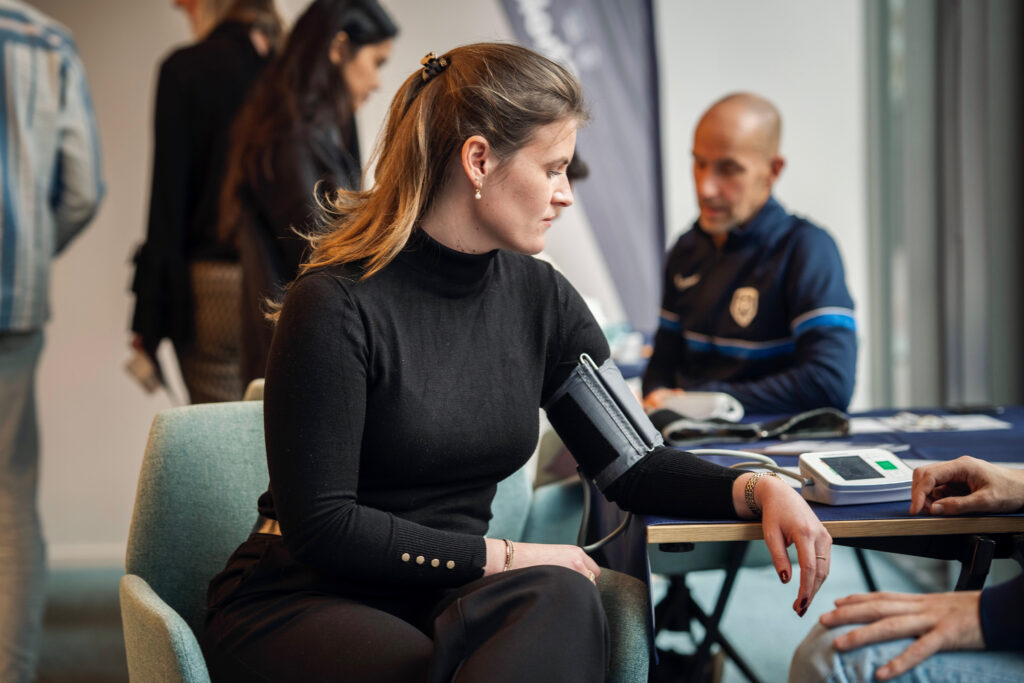 Bloeddruk meten op een vitaliteitsdag